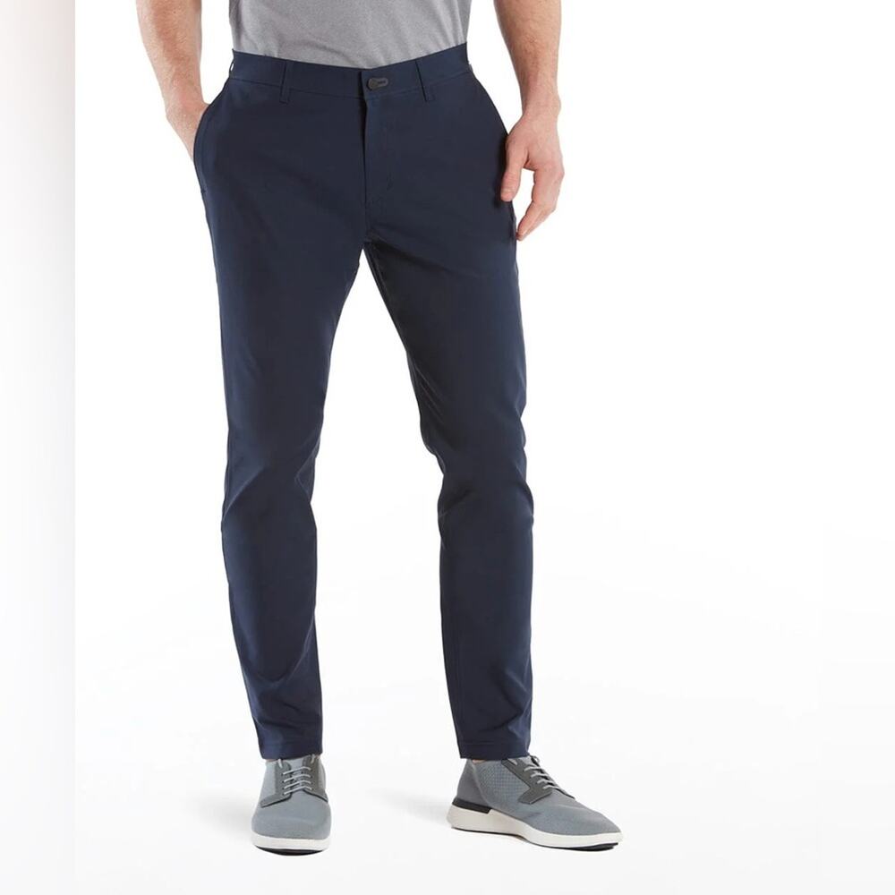 Public Rec Men's Navy Chinos Tech Travel Golf Size 35/30  A0003